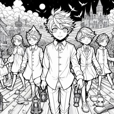 Ourcoloringpage The Promised Neverland 21