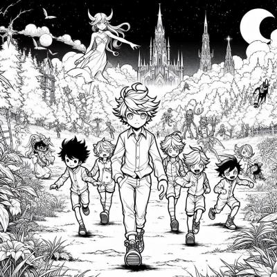 Ourcoloringpage The Promised Neverland 39