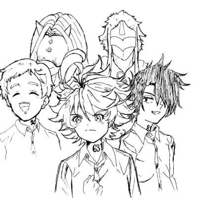 Ourcoloringpage The Promised Neverland 9