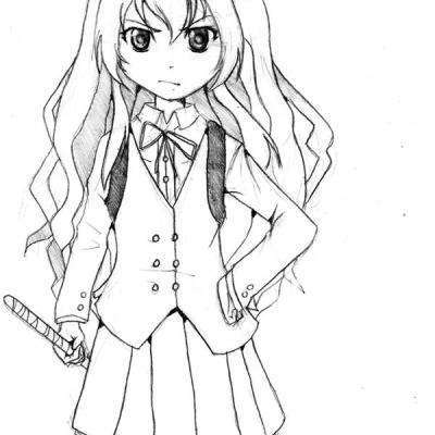 Ourcoloringpage Toradora 10