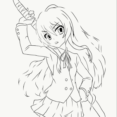 Ourcoloringpage Toradora 12