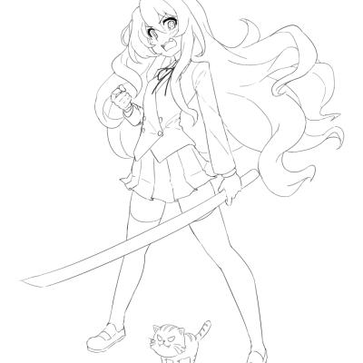 Ourcoloringpage Toradora 14