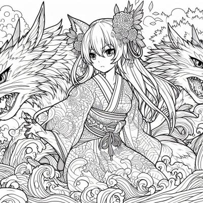 Ourcoloringpage Toradora 18