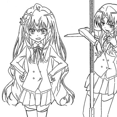 Ourcoloringpage Toradora 7