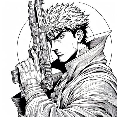 Ourcoloringpage Trigun 11