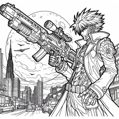 Ourcoloringpage Trigun 13