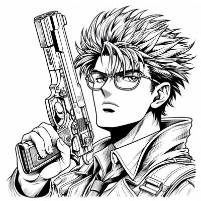 Ourcoloringpage Trigun 15