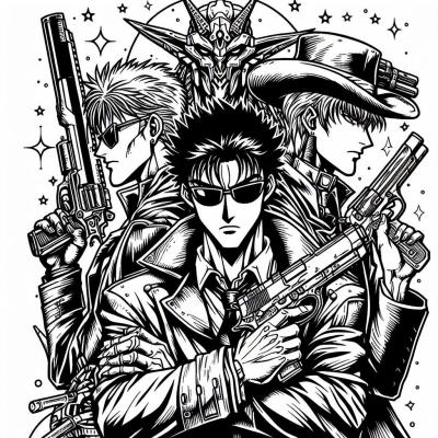Ourcoloringpage Trigun 18