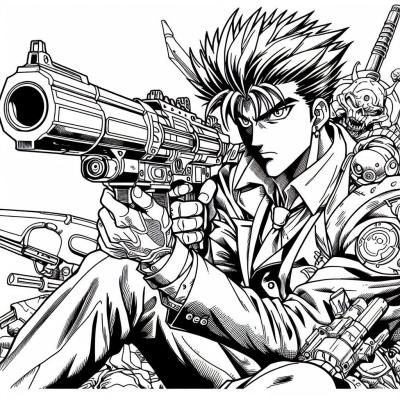 Ourcoloringpage Trigun 19