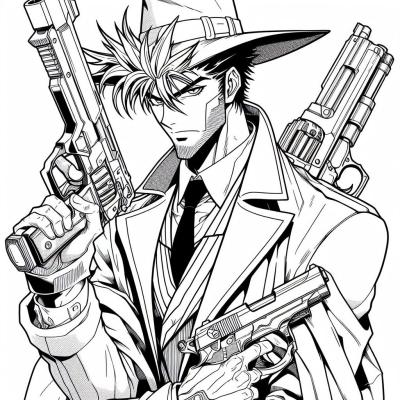 Ourcoloringpage Trigun 28