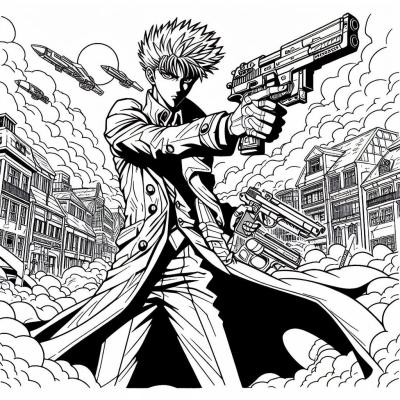 Ourcoloringpage Trigun 5