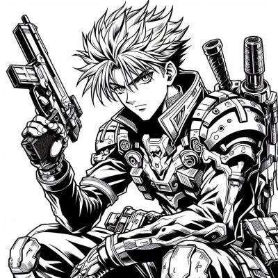 Ourcoloringpage Trigun 9
