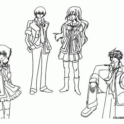 Ourcoloringpage Vampire Knight 5