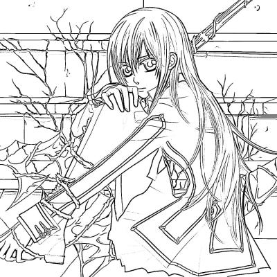 Ourcoloringpage Vampire Knight 6