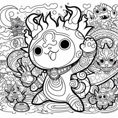Ourcoloringpage Yo Kai Watch 38