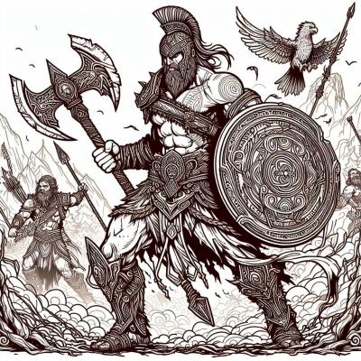 Ourcoloringpage God Of War 10