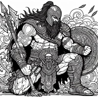 Ourcoloringpage God Of War 12