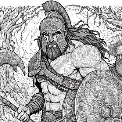 Ourcoloringpage God Of War 16