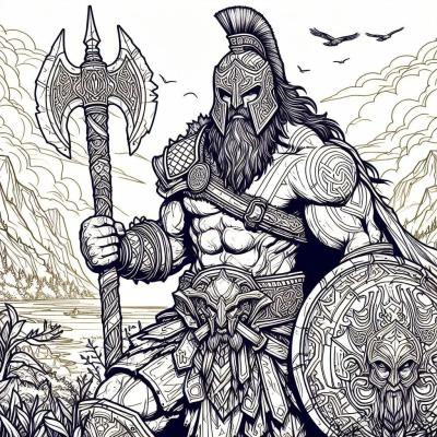 Ourcoloringpage God Of War 17