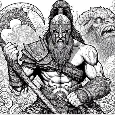 Ourcoloringpage God Of War 19