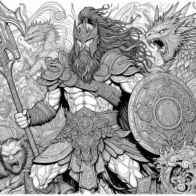 Ourcoloringpage God Of War 20