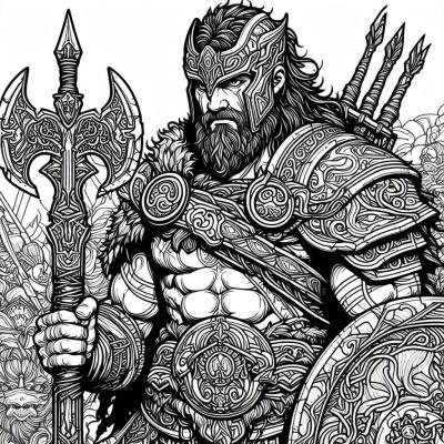 Ourcoloringpage God Of War 24