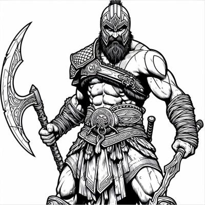 Ourcoloringpage God Of War 26