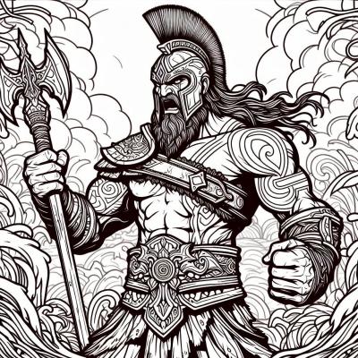 Ourcoloringpage God Of War 27