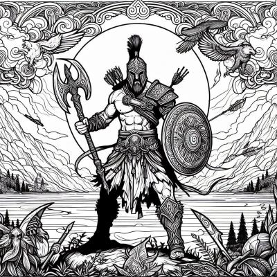 Ourcoloringpage God Of War 32