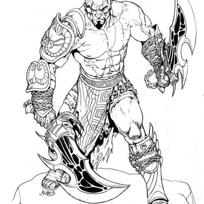Ourcoloringpage God Of War 36