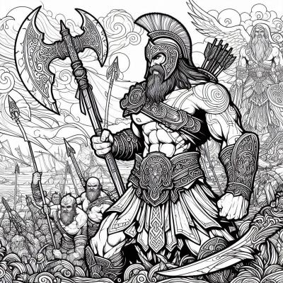 Ourcoloringpage God Of War 7