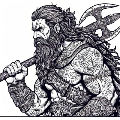 Ourcoloringpage God Of War 9