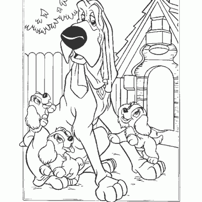 Ourcoloringpage Lady And The Tramp 11