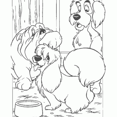 Ourcoloringpage Lady And The Tramp 15