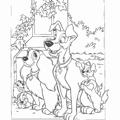 Ourcoloringpage Lady And The Tramp 17