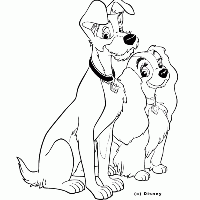 Ourcoloringpage Lady And The Tramp 26