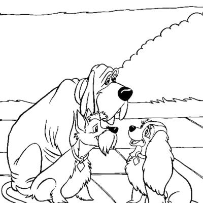Ourcoloringpage Lady And The Tramp 29