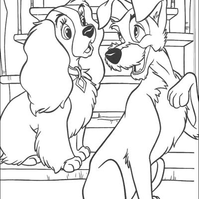 Ourcoloringpage Lady And The Tramp 33