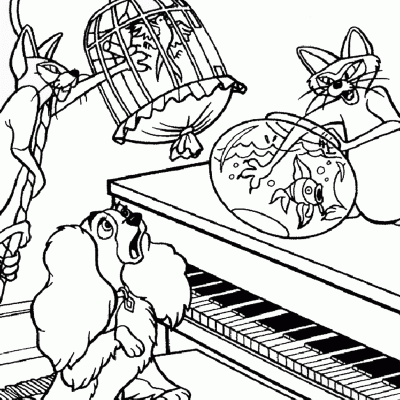 Ourcoloringpage Lady And The Tramp 36