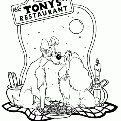 Ourcoloringpage Lady And The Tramp 3