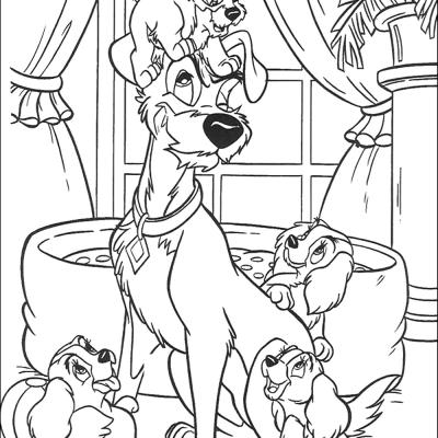Ourcoloringpage Lady And The Tramp 9
