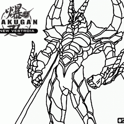 Ourcoloringpage Bakugan 25