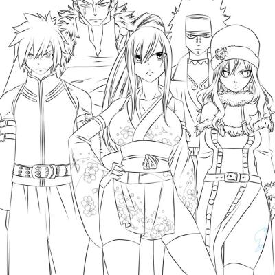 Ourcoloringpage Fairy Tail 42