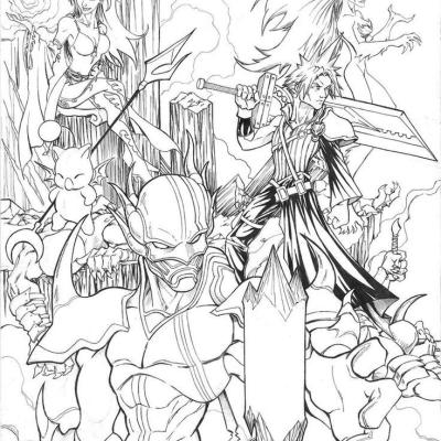 Ourcoloringpage Final Fantasy 4