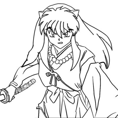 Ourcoloringpage Inuyasha 27