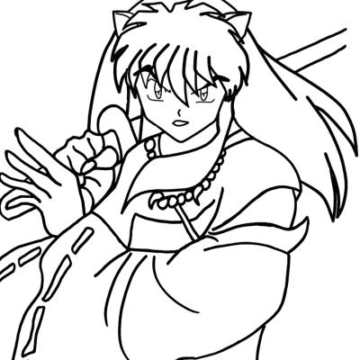 Inuyasha Coloring Pages - Join Kagome and Inuyasha on Exciting Adventures with Printable Coloring Sheets!