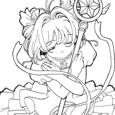 Ourcoloringpage Sakura 21