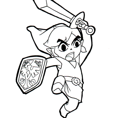 Ourcoloringpage The Legend Of Zelda 13
