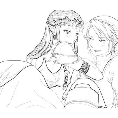 Ourcoloringpage The Legend Of Zelda 32