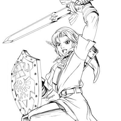 Ourcoloringpage The Legend Of Zelda 37